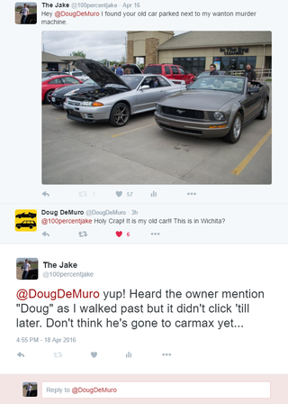 Illustration for article titled Huh. Turns out that was Doug DeMuro's GT-R at my local C&C